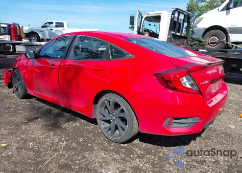 2021 Honda Civic Sport из США, поврежденный, VIN 2HGFC2F89MH536331
